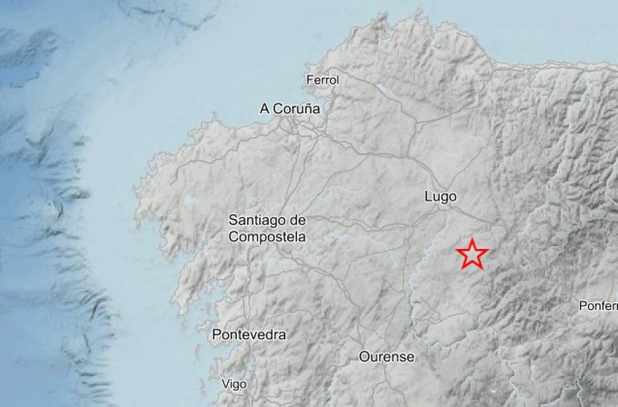 Un terremoto de intensidad 3,7 con epicentro en Sarria, Lugo, se siente en el área de Ferroterra