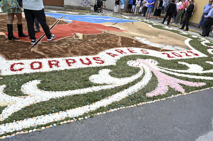 La Xunta incluye las alfombras florales de Ares en el censo cultural como patrimonio inmaterial