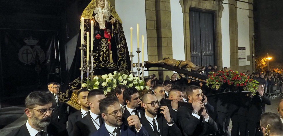 Viernes de Dolores en Ferrol: traslado del Cristo de la Misericordia y la Dolorosa