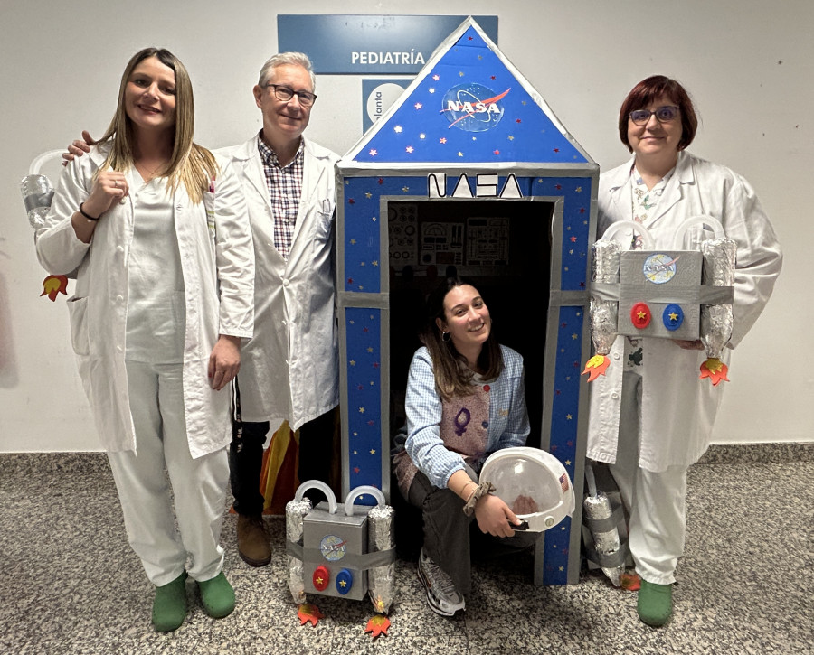 El aula hospitalaria atiende a una media de ocho niños ingresados