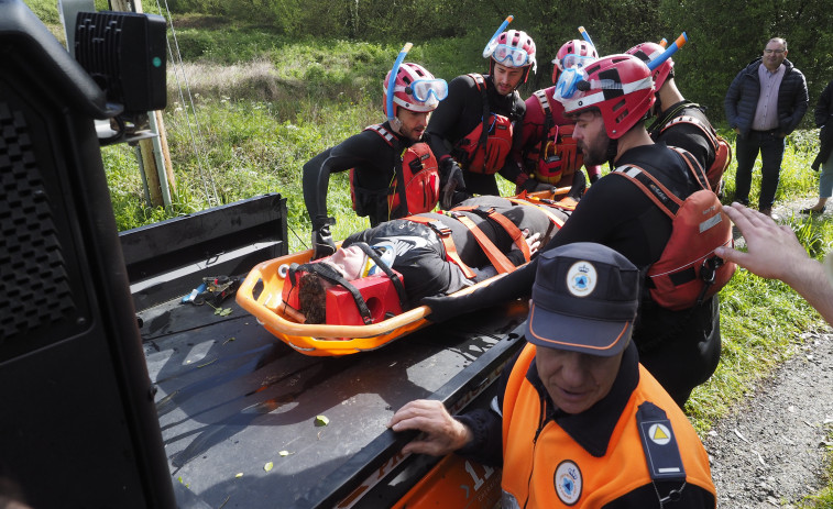 Simulacro salvamento en Ferrolterra: Proyecto Europeo Covalex