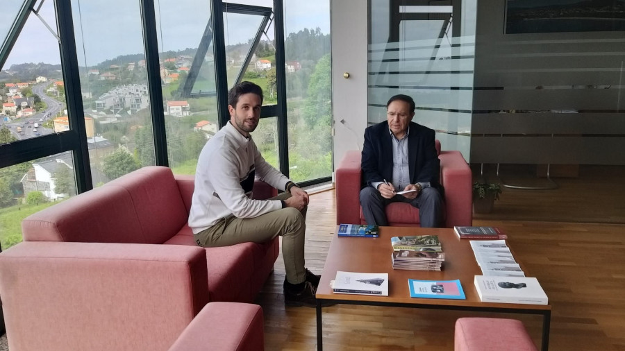IEN por Europa se interesa por las obras de saneamiento en la zona del pinar de Cabanas