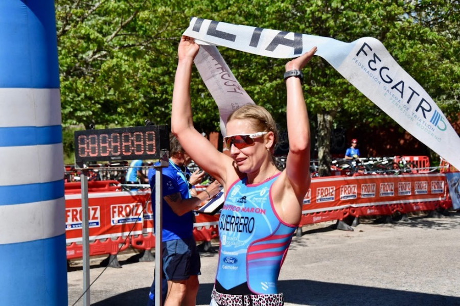Oro para Guerrero y plata para Puentes en el Gallego de duatlón