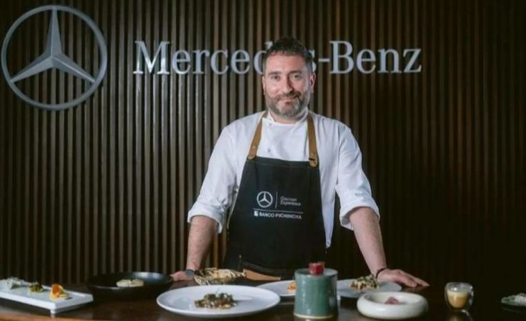 El chef Daniel López, de O Camiño do Inglés, luce su talento en Ecuador