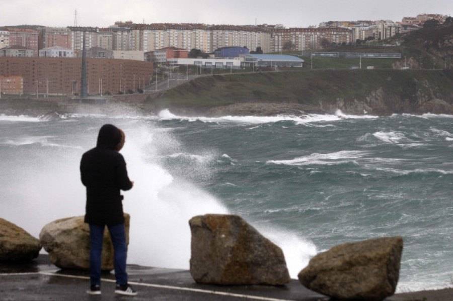 Parte de la costa gallega estará en aviso este sábado por temporal