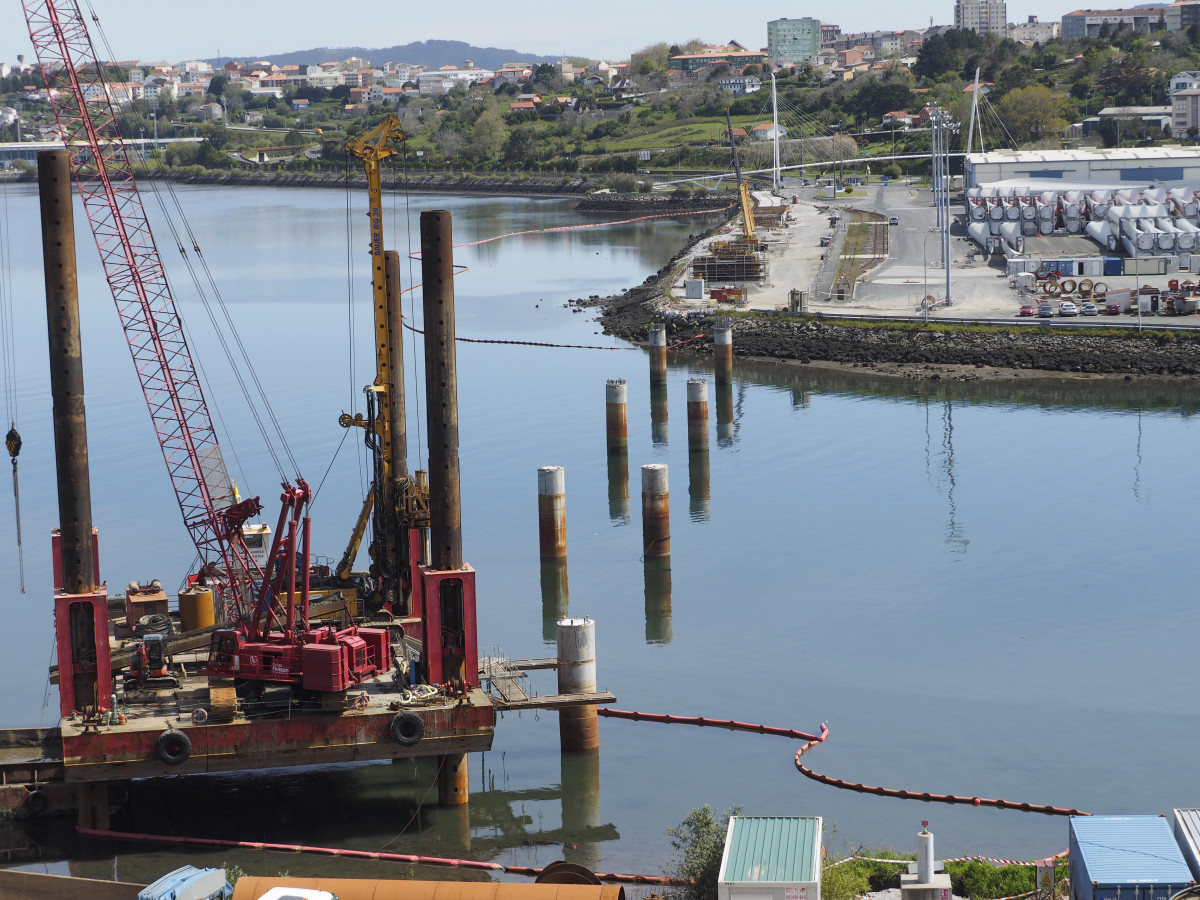 Cimentaciones viaducto puerto exterior ferrol   Jorge Meis