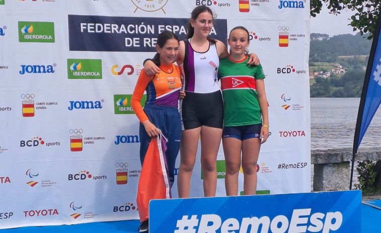 La remera cedeiresa Leire Hermida se sube también a lo más alto en Ourense