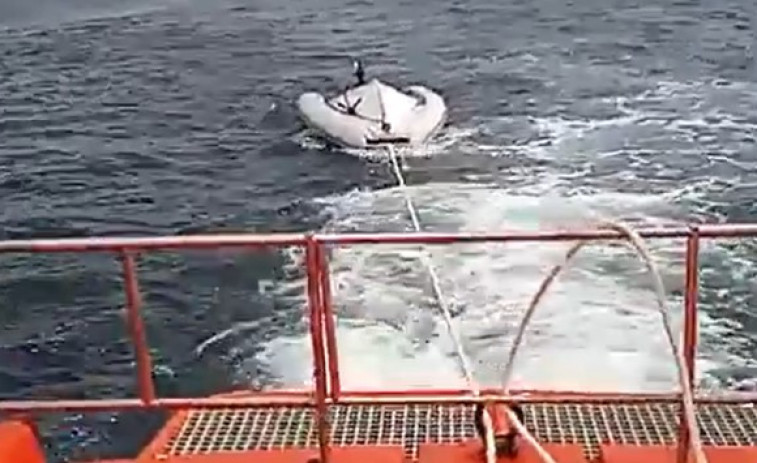 Rescatada una persona en Cedeira tras volcar su embarcación