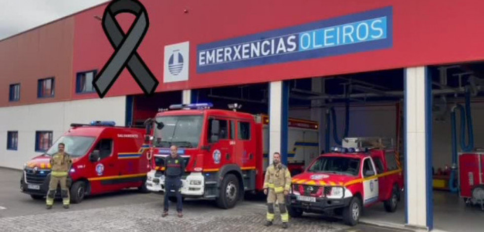 Sirenas en los parques de toda Galicia en memoria del bombero fallecido en Vigo en un derrumbe
