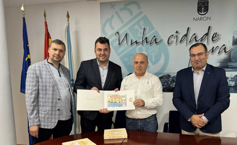Visita del alcalde de la ciudad polaca de Lomza a Narón