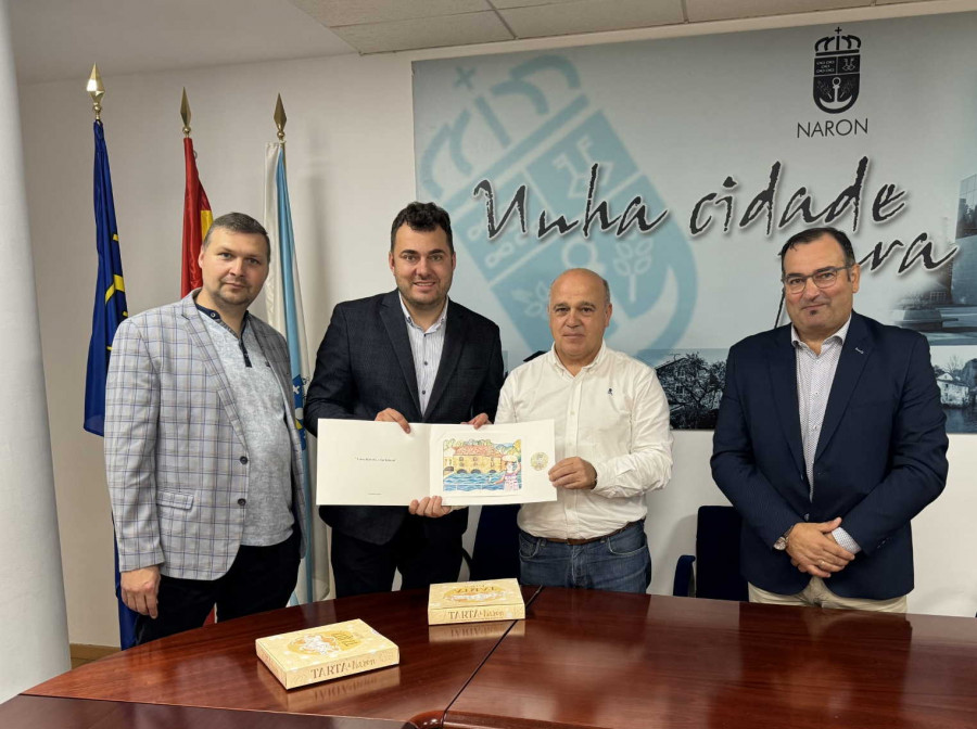 Visita del alcalde de la ciudad polaca de Lomza a Narón