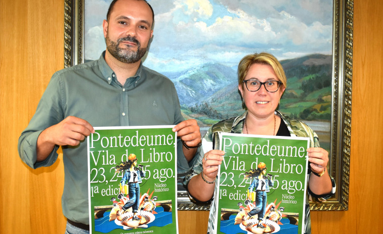 “Pontedeume, Vila do Libro” saca cartel para anunciar esta iniciativa pioneira en Galicia