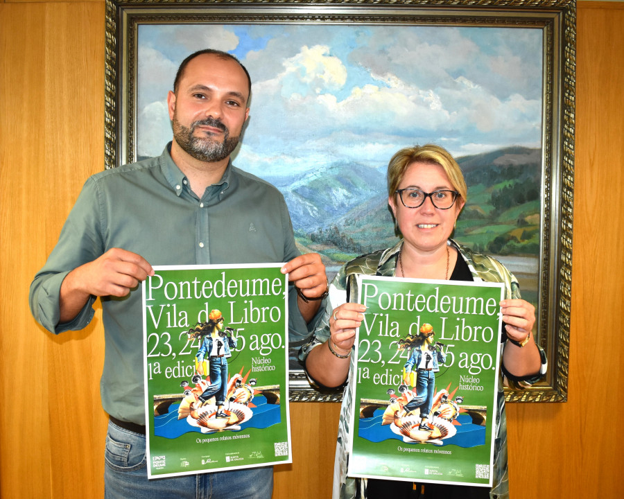 “Pontedeume, Vila do Libro” saca cartel para anunciar esta iniciativa pioneira en Galicia