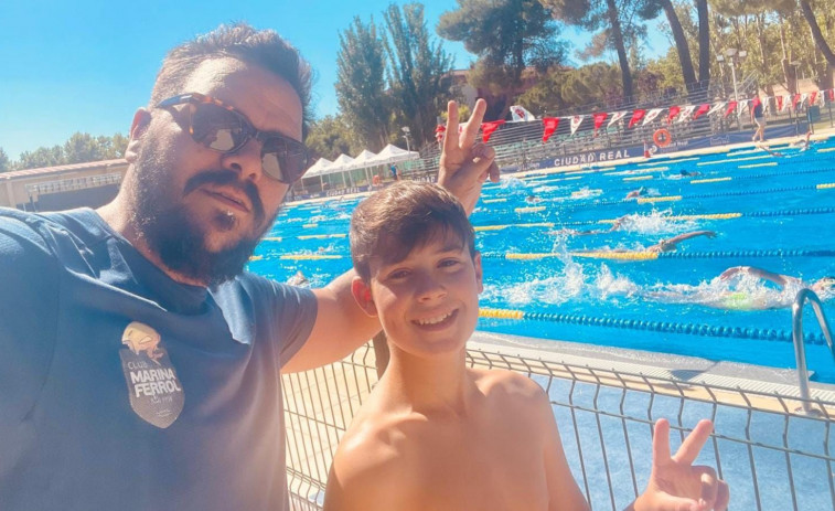 Iago Ulla, del Marina Ferrol, roza el pase a la final en el Campeonato de España alevín
