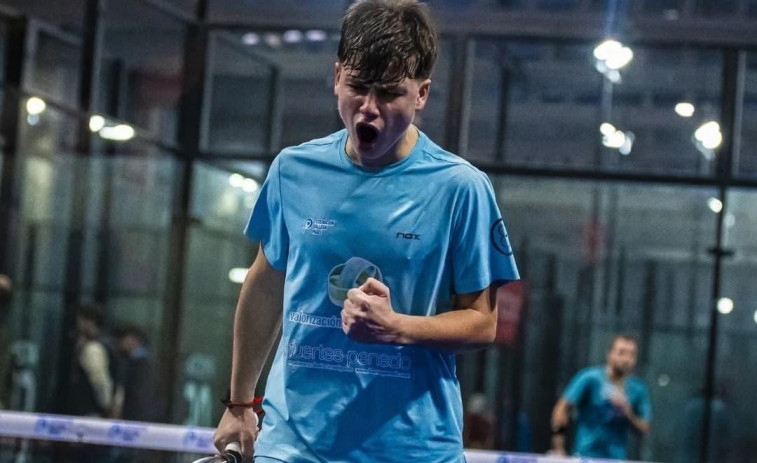 El naronés Iago Fuertes repite con la selección juvenil de padel