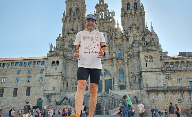Un naronés cubre en doce horas corriendo las cuatro etapas del Camino Inglés