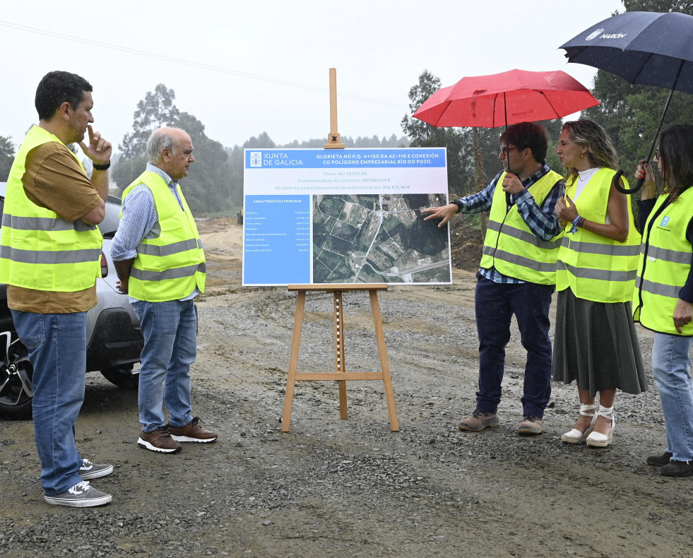 Obras glorieta Xunta Naron Emilio Cortizas
