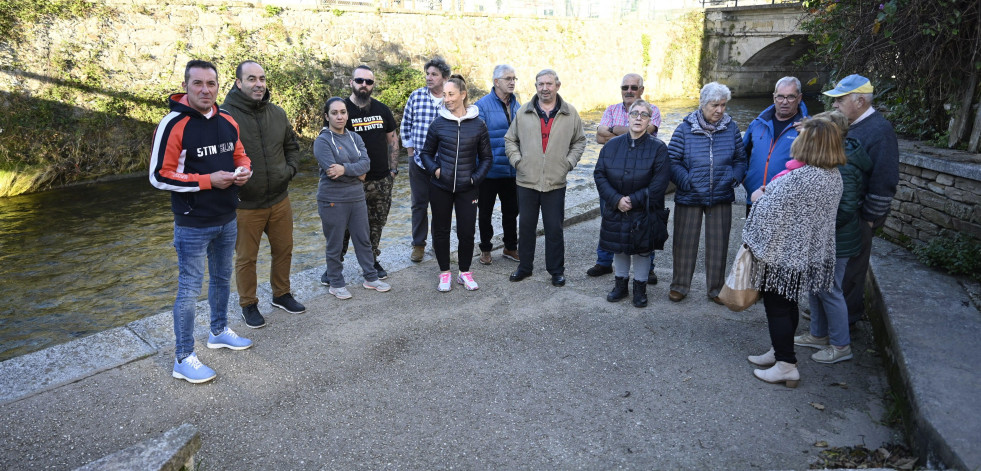 Vecinos afectados por las riadas en Neda, esperanzados por los trabajos en el Belelle y Basteiro