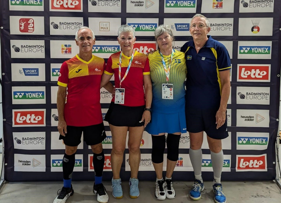 Sin título, pero satisfechos tras el Europeo sénior de Bádminton