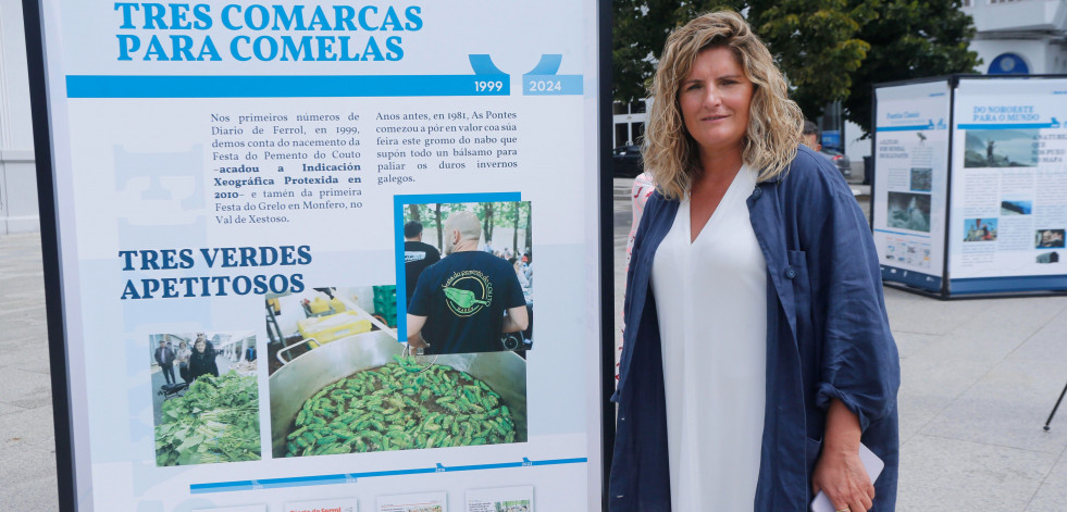 Grelos repartidos entre Monfero y As Pontes para dejar el pimiento más rico a O Couto