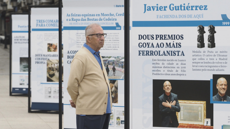 Javier Gutiérrez, el ferrolano que nació en Luanco y vuelve siempre a comprar al barrio