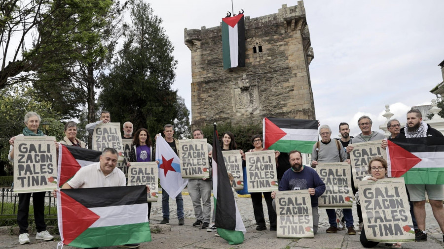 Chamamento a participar na manifestación deste domingo en Compostela en apoio a Palestina