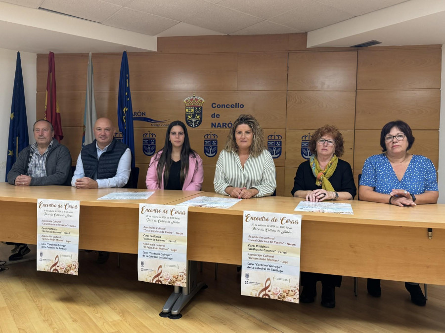 Los grupos de la comarca se reúnen con otros de Galicia en el Encontro de Corais