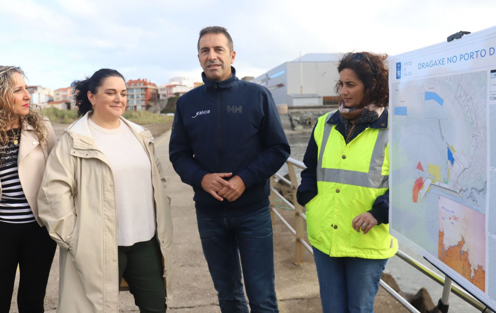La Xunta avanza en el dragado del puerto de Cariño, con una inversión de 600.000 euros