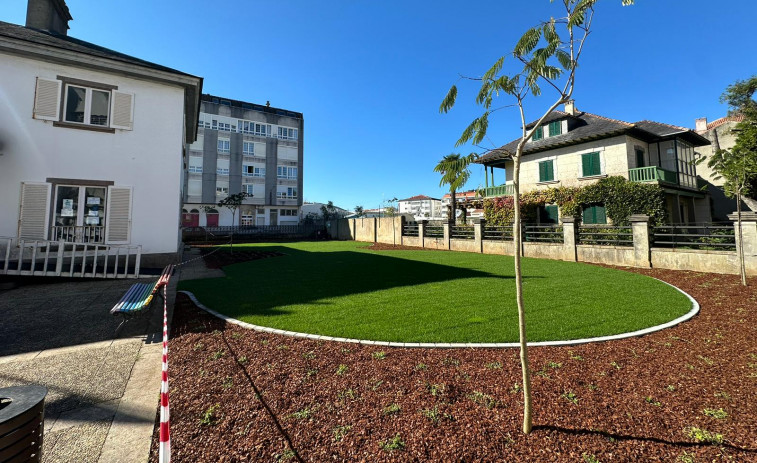 Cedeira remata as obras de integración paisaxística nos xardíns do palacete municipal