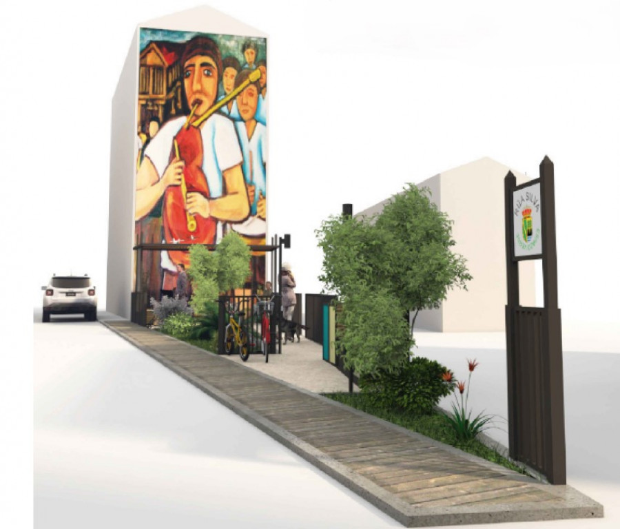 Cedeira humanizará la calle Silva con un nuevo espacio verde y zona de descanso y ocio