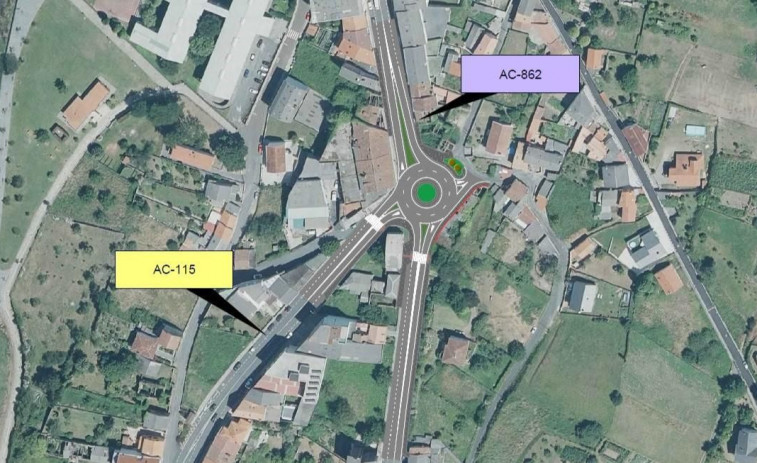 El BNG pide que la inversión prevista para las obras de la glorieta de Xuvia, en Neda, sea 