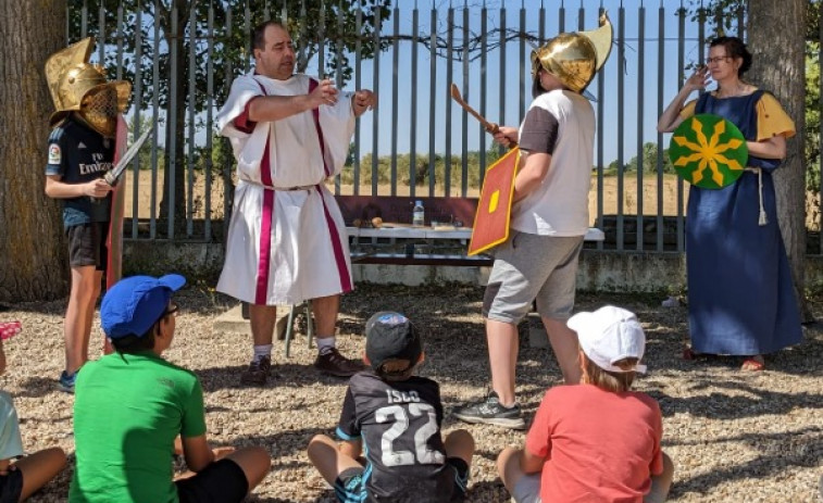 El Centro de Interpretación de Caldoval despide el año con un taller de gladiadores