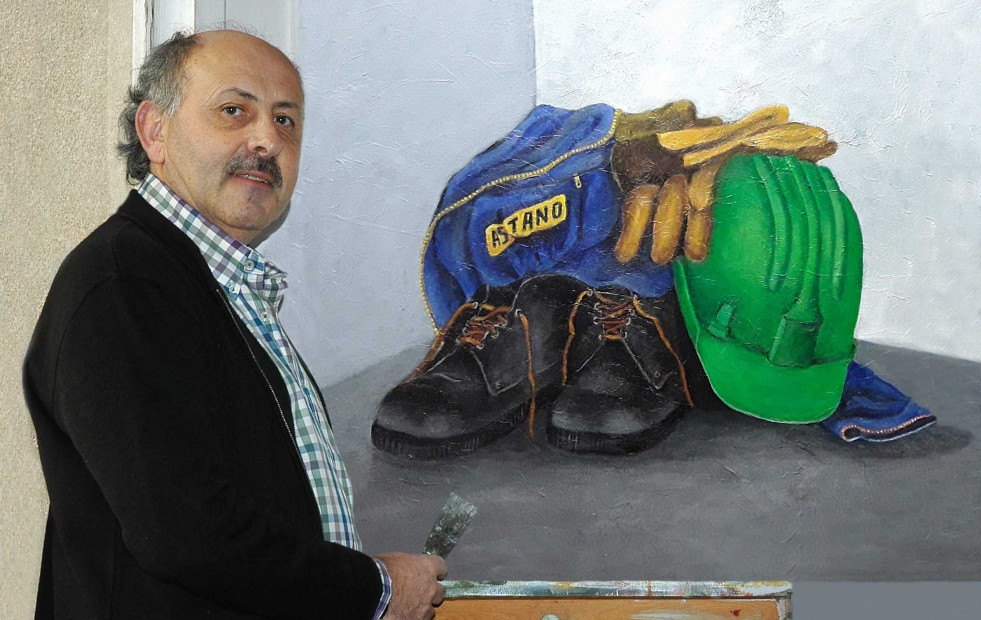 La muestra de pintura matérica “Viaxe a AsTaNo”, de Andrés Rifón, vuelve a la vida en Pontedeume