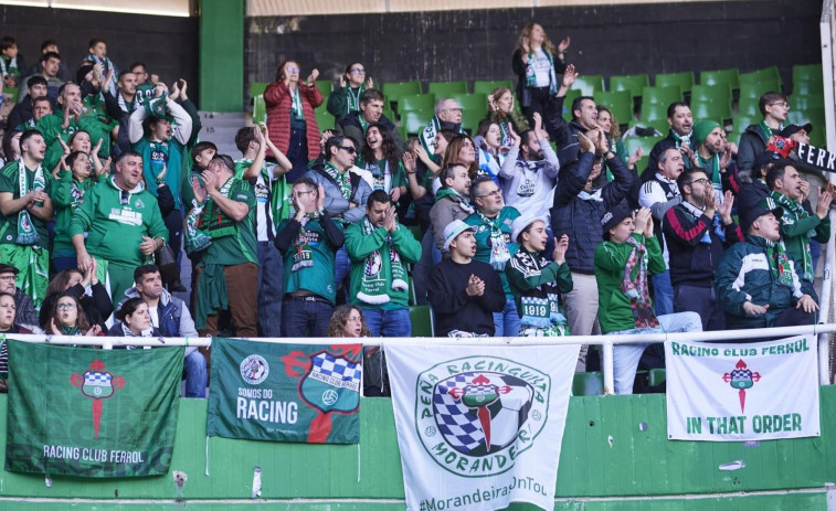 Racing contra Racing: las imágenes de la dura derrota de los ferrolanos en Santander
