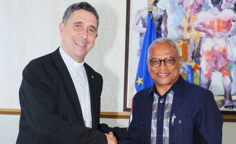 García Cadiñanos se reunió con el presidente de la república durante su visita a Cabo Verde