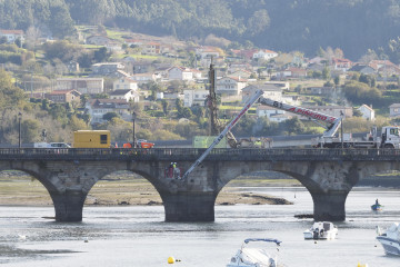 Obras puente Pontedeume Jorge Meis