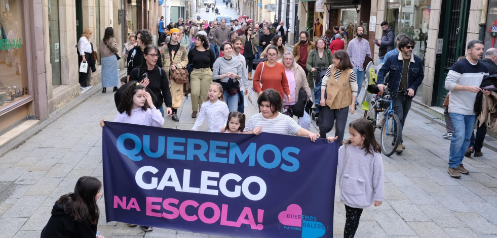 As imaxes da Ruada pola Lingua en Ferrol