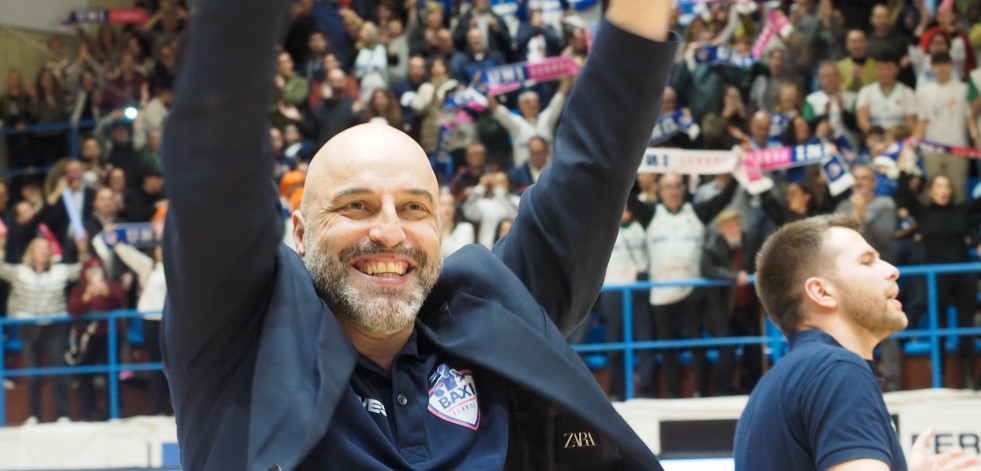 Lino López, entrenador del Baxi Ferrol: 