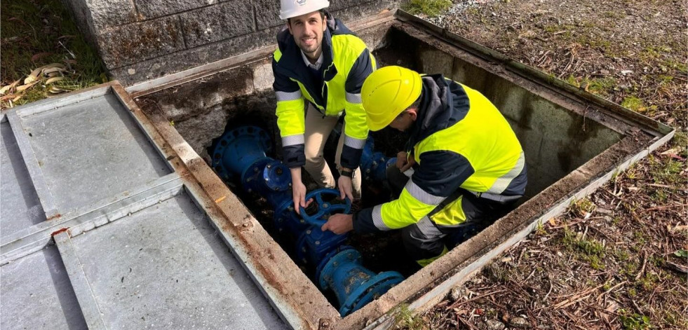 Cabanas activa, en pruebas, la red de abastecimiento de agua en la parroquia de Laraxe