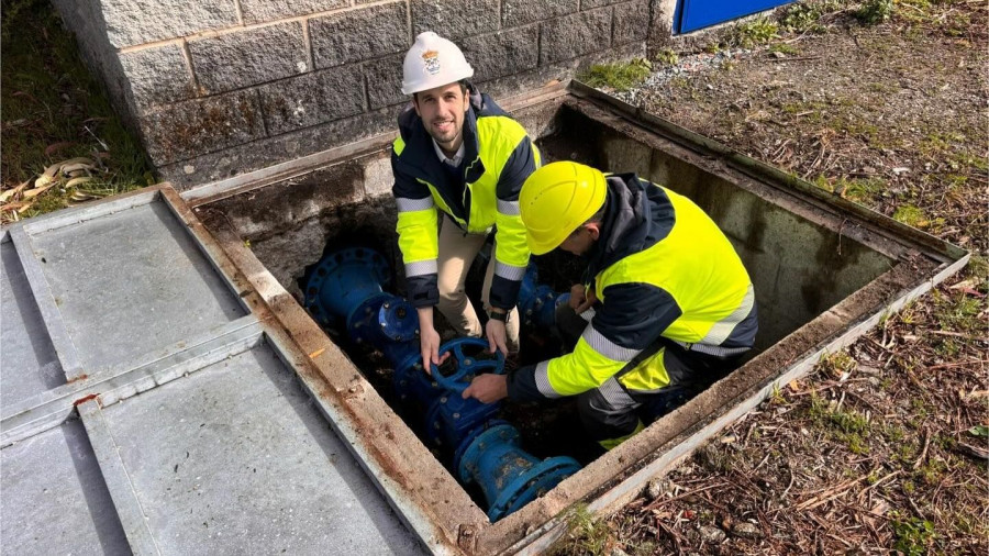 Cabanas activa, en pruebas, la red de abastecimiento de agua en la parroquia de Laraxe