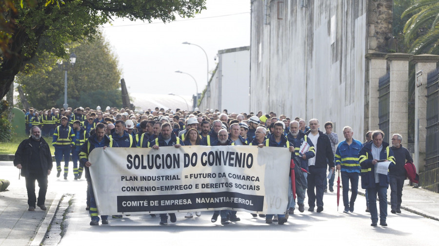 La plantilla de Navantia Ferrol comenzará a debatir sobre el convenio de factoría a partir del 24