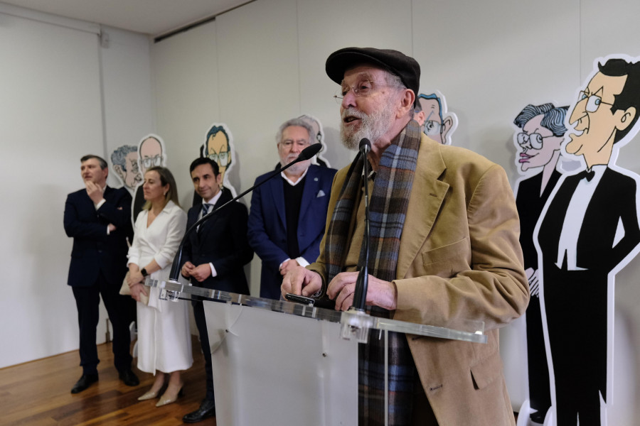 O Parlamento de Galicia estrea unha mostra con viñetas inéditas do artista gráfico Siro López