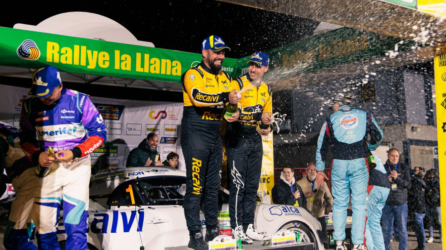 Jorge Cagiao triunfa en Rallye de La Llana