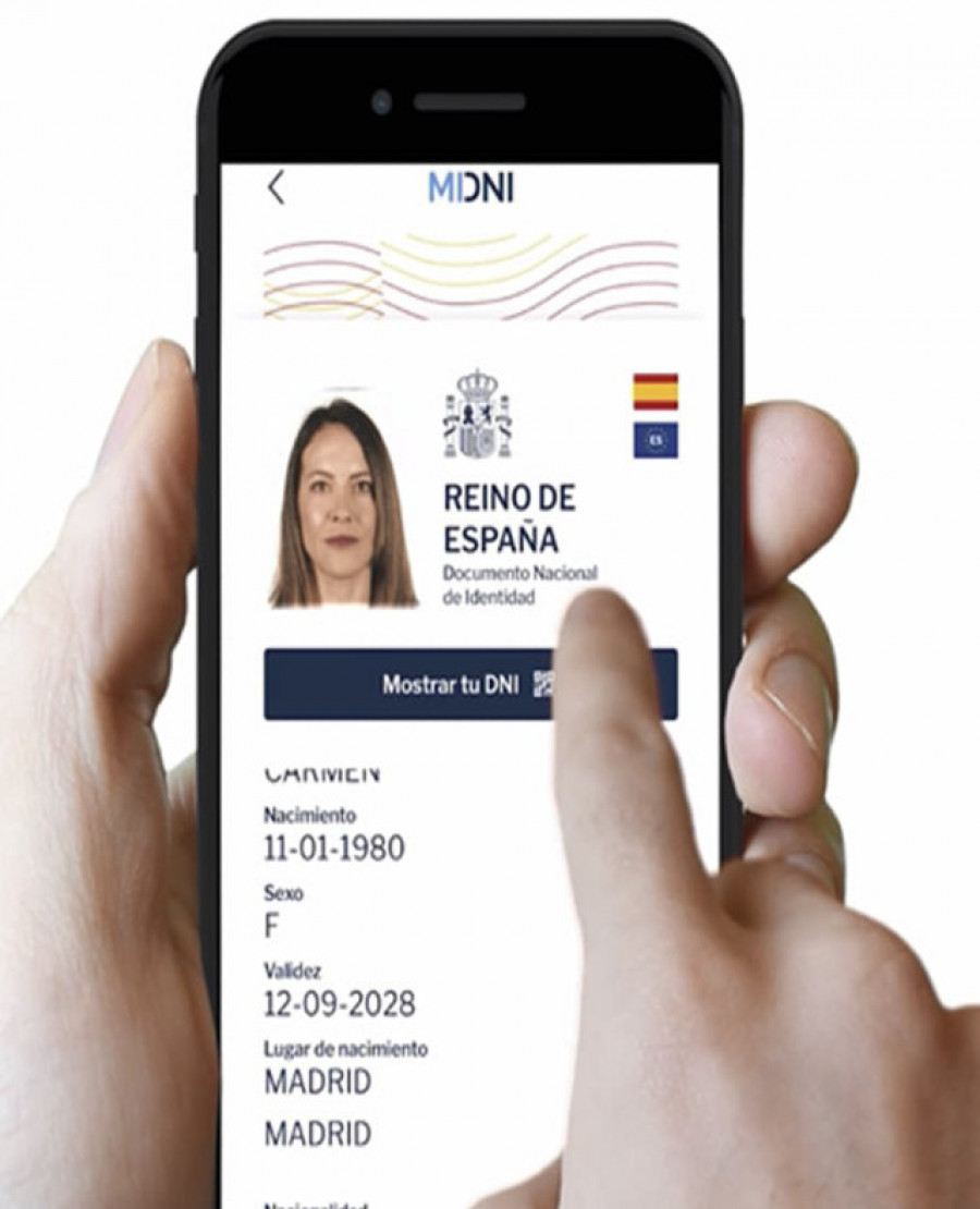 Los ciudadanos podrán tener desde mañana el DNI en sus móviles