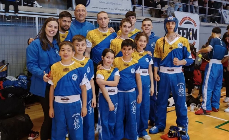 La nueva etapa de clubes comarcales y gallegos de kickboxing comenzó en Noia con gran éxito