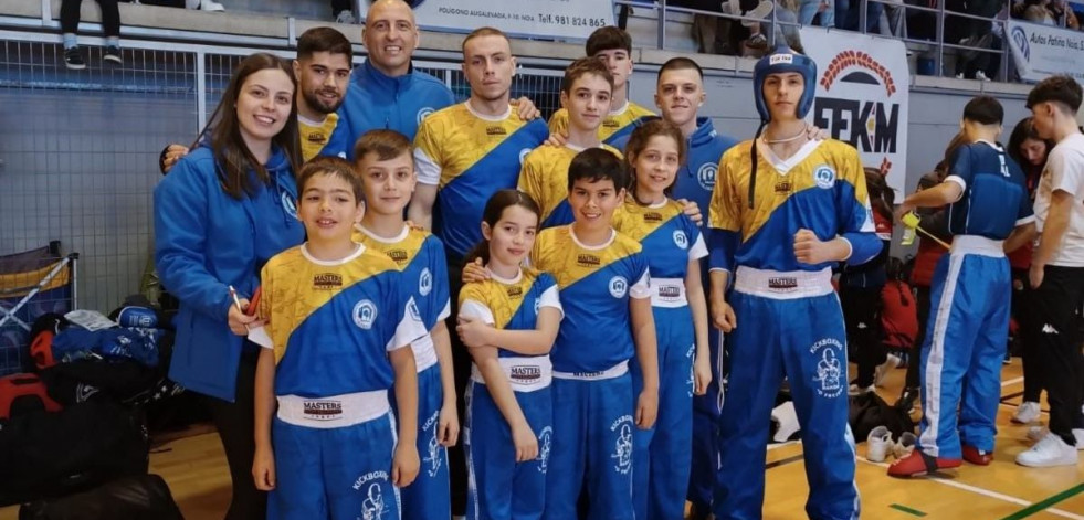 La nueva etapa de clubes comarcales y gallegos de kickboxing comenzó en Noia con gran éxito