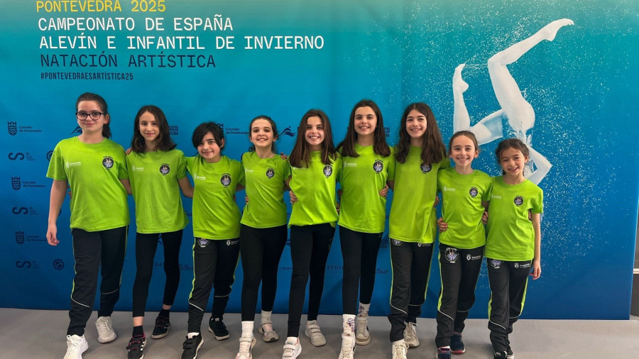 El Sincro Ferrol muestra su gran trabajo en el Nacional de Pontevedra