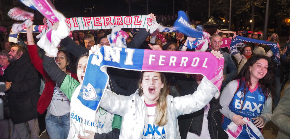 Ferrol con el Baxi: así vivió la afición el partido en la pantalla del Cantón
