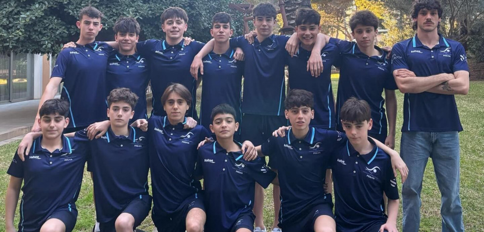 El futuro del waterpolo ferrolano firma el decimotercer lugar con Galicia en Mallorca