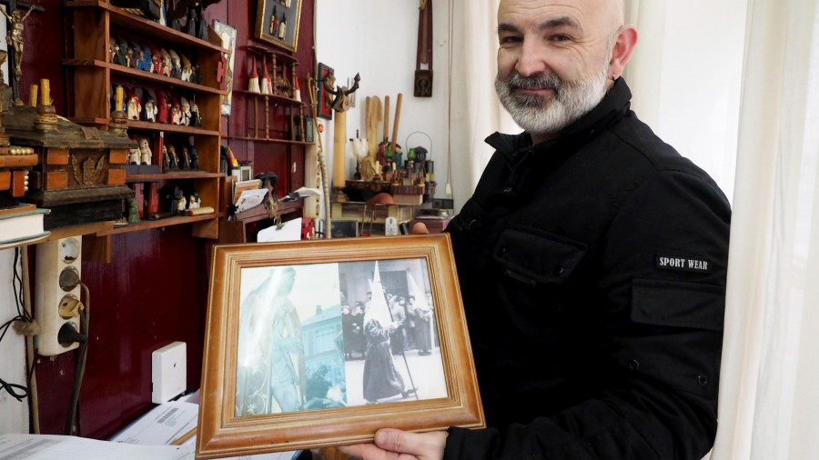 La galería cofrade de Justo Brotons, el capuchón que guardó el legado de la Semana Santa de Ferrol